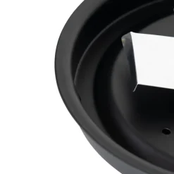 Klassieke plafondlamp zwart met opaal glas 23 cm IP44 - Nohmi