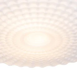 Klassieke plafondlamp zwart met opaal glas 35 cm IP44 - Nohmi