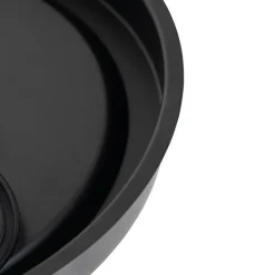 Klassieke plafondlamp zwart met opaal glas 35 cm IP44 - Nohmi