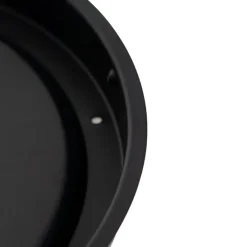 Klassieke plafondlamp zwart met smoke glas 30 cm IP44 - Nohmi