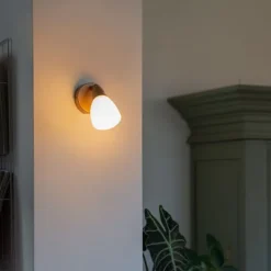 Klassieke plafondspot goud met mat glas - Madi