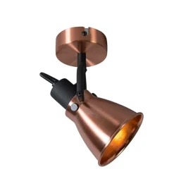 Klassieke plafondspot koper kantelbaar - Jos
