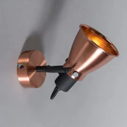 Klassieke plafondspot koper kantelbaar - Jos