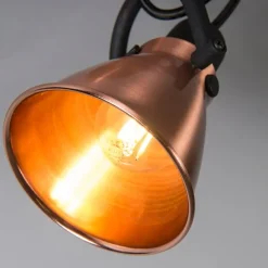 Klassieke plafondspot koper kantelbaar - Jos