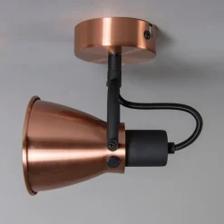 Klassieke plafondspot koper kantelbaar - Jos