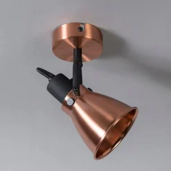 Klassieke plafondspot koper kantelbaar - Jos