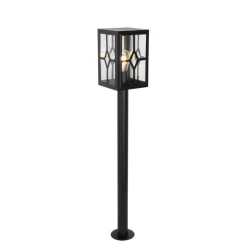 Klassieke staande buitenlamp zwart 100 cm IP44 - Dover