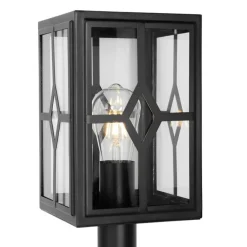 Klassieke staande buitenlamp zwart 100 cm IP44 - Dover