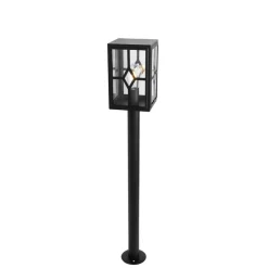 Klassieke staande buitenlamp zwart 100 cm IP44 - Dover