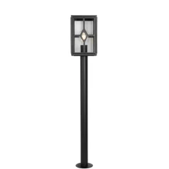 Klassieke staande buitenlamp zwart 100 cm IP44 - Dover