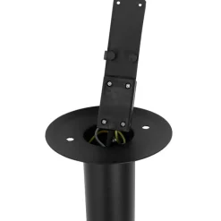 Klassieke staande buitenlamp zwart 100 cm IP44 - Dover