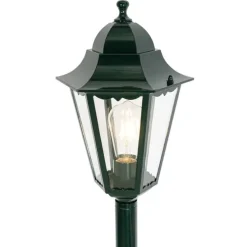 Klassieke staande buitenlamp donker groen 125 cm IP44 - New Orleans