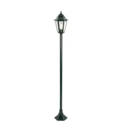 Klassieke staande buitenlamp donker groen 170 cm IP44 - New Orleans
