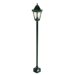 Klassieke staande buitenlamp donker groen 170 cm IP44 - New Orleans