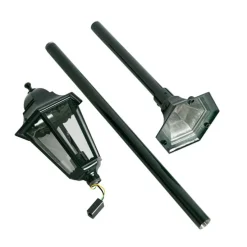 Klassieke staande buitenlamp donker groen 170 cm IP44 - New Orleans