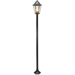 Klassieke staande buitenlamp zwart 170 cm IP44 - New Orleans
