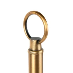 Klassieke tafellamp brons met witte kap - Ashley