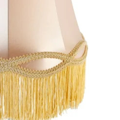 Klassieke tafellamp messing met granny kap goud 30 cm - Simplo