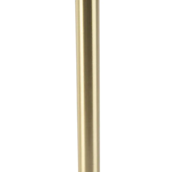 Klassieke tafellamp messing met granny kap goud 30 cm - Simplo