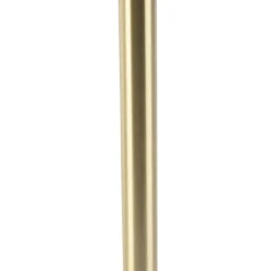 Klassieke tafellamp messing met granny kap crème 30 cm - Simplo