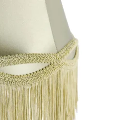 Klassieke tafellamp messing met granny kap groen 30 cm - Simplo