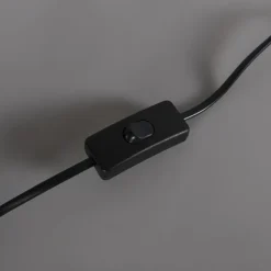 Klassieke tafellamp zwart verstelbaar zonder kap - Accia