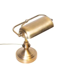 Klassieke tafellamp/notarislamp brons - Banker