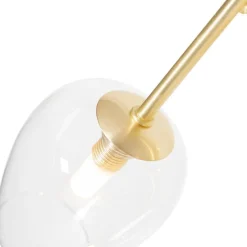 Klassieke vloerlamp goud met glas 5-lichts - Elien