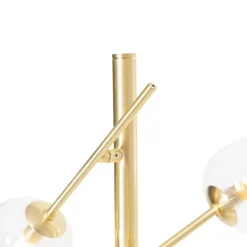 Klassieke vloerlamp goud met glas 5-lichts - Elien