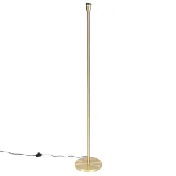 Klassieke vloerlamp messing zonder kap - Simplo
