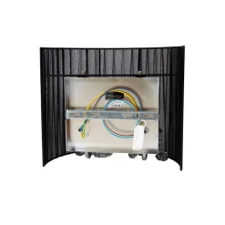 Klassieke wandlamp chroom met zwarte kap - Ann-Kathrin 2