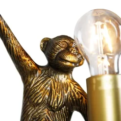 Klassieke wandlamp goud - Animal Monkey