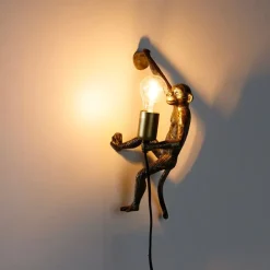 Klassieke wandlamp goud - Animal Monkey