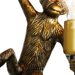 Klassieke wandlamp goud - Animal Monkey