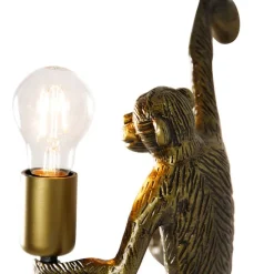 Klassieke wandlamp goud - Animal Monkey