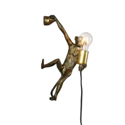 Klassieke wandlamp goud - Animal Monkey
