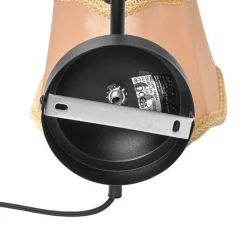 Klassieke wandlamp zwart met lampenkap goud - Nona