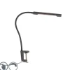Klem bureaulamp zwart incl. LED met touch dimmer - Lionard