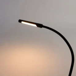 Klem bureaulamp zwart incl. LED met touch dimmer - Lionard