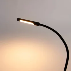 Klem bureaulamp zwart incl. LED met touch dimmer - Lionard