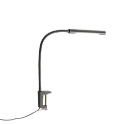Klem bureaulamp zwart incl. LED met touch dimmer - Lionard