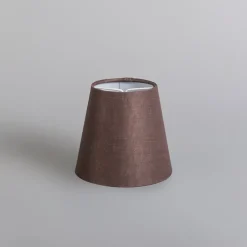 Kroonluchter beige 60 cm met bruine klemkappen - Giuseppe