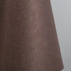 Kroonluchter beige 60 cm met bruine klemkappen - Giuseppe