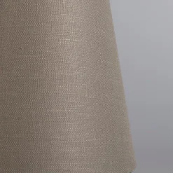 Kroonluchter crème 60 cm met taupe klemkappen - Giuseppe