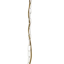 Kroonluchter wit plissé crème klemkap 5-lichts - Giuseppe