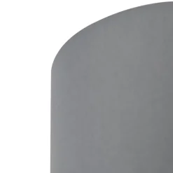 Lampenkap grijs 18/18/14 met witte binnenkant