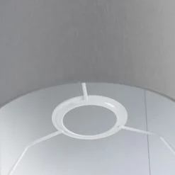 Lampenkap grijs 18/18/14 met witte binnenkant