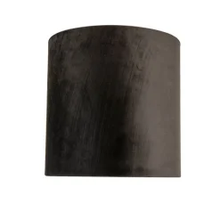 Lampenkap velours 25/25/25 zwart - goud