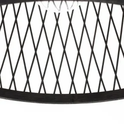 Landelijke buiten hanglamp zwart rotan 40 cm - Calamus