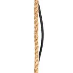 Landelijke buiten hanglamp zwart rotan 40 cm - Calamus